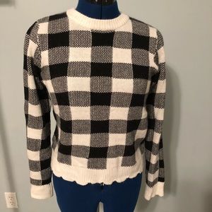 Check sweater
